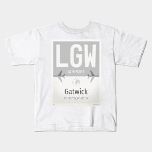 LGW Gatwick airport Kids T-Shirt